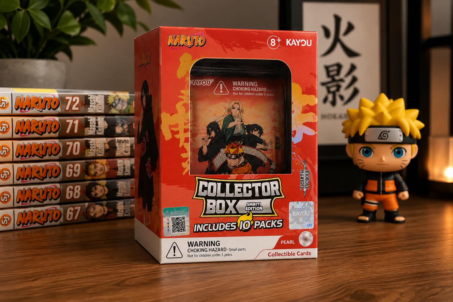 KAYOU NARUTO Smriti Collectible Cards Earth Scroll Collector Box 10 packs Factory Sealed
