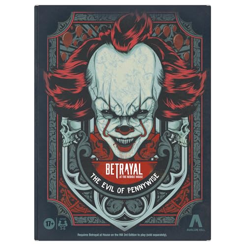 Hasbro Gaming Avalon Hill Betrayal at the Neibolt House: The Evil of Pennywise Expansion | Ages 17+ | 3-6 Players