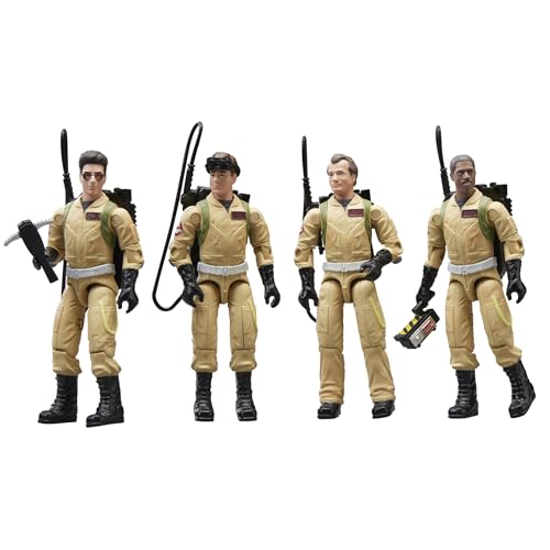 Ghostbusters Plasma Pack O-Ring Action Figure Set, 40th Anniversary 3.75-Inch-Scale (9cm) 4-Pack, Toys for Kids Ages 4 and Up