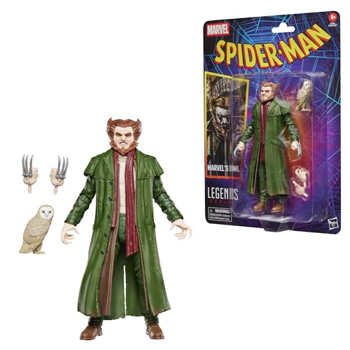Marvel Legends Series Marvel’s Owl, Retro Cardback Spider-Man Comics Collectible 6-Inch Scale Action Figure