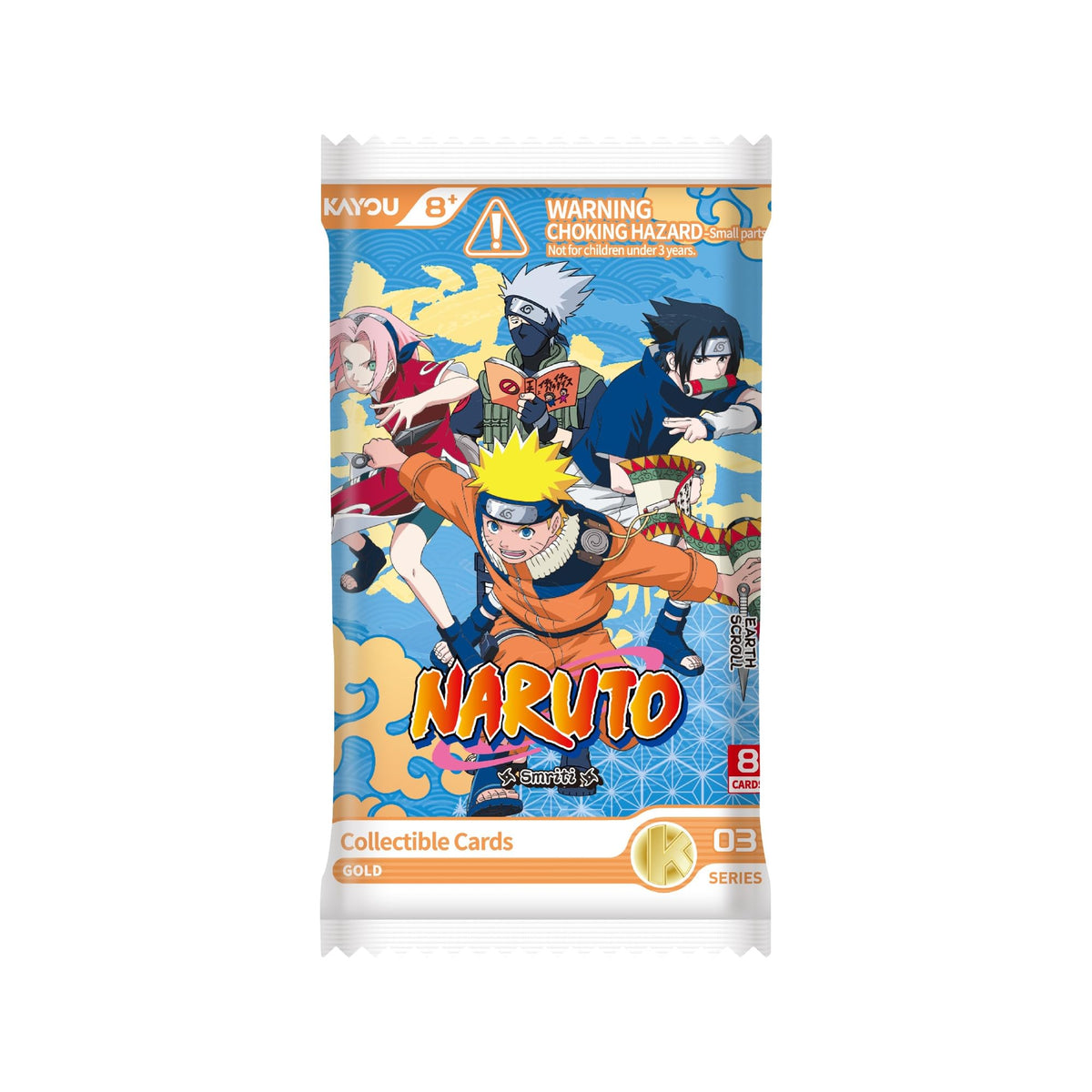 Kayou Naruto Smriti Collectible Cards, Earth Scroll Edition, Series 3, 5 Packs, 8 Cards/Pack