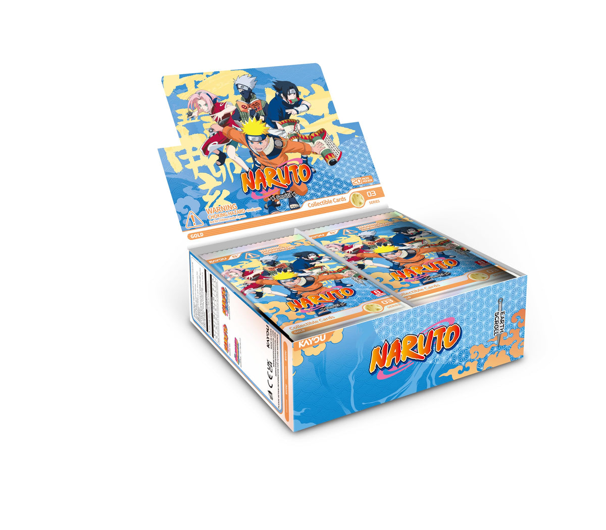 Naruto Smriti Collectible Cards, Earth Scroll Edition, Series 3, 20 Packs, 8 Cards/Pack