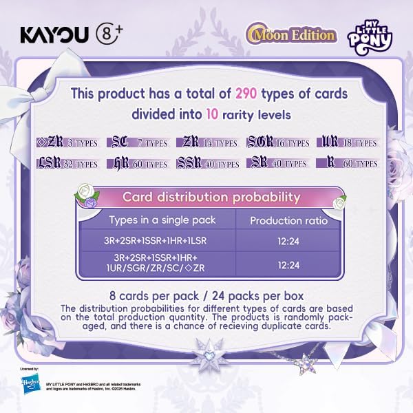 KAYOU My Little Pony Friendship Eternal Cards – Moon Edition Series 3 Booster Box (New & Sealed)